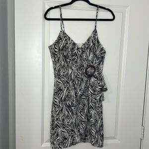 Zebra printed mini dress - NEW WITH TAGS